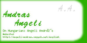 andras angeli business card